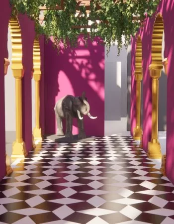 Pink elephant